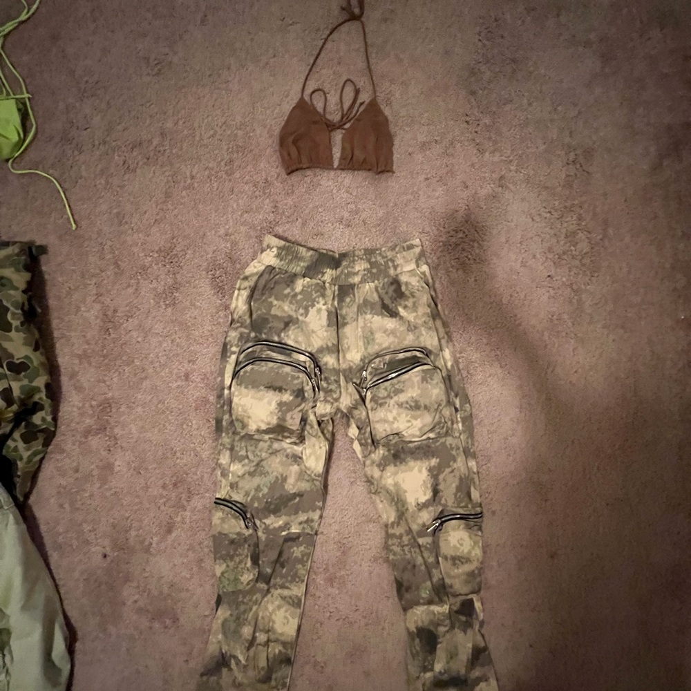 Camo cargo pants